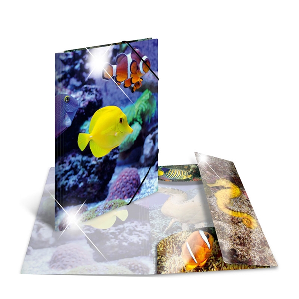 Mapa z elastiko A3 PP Herma, Glossy Riba
