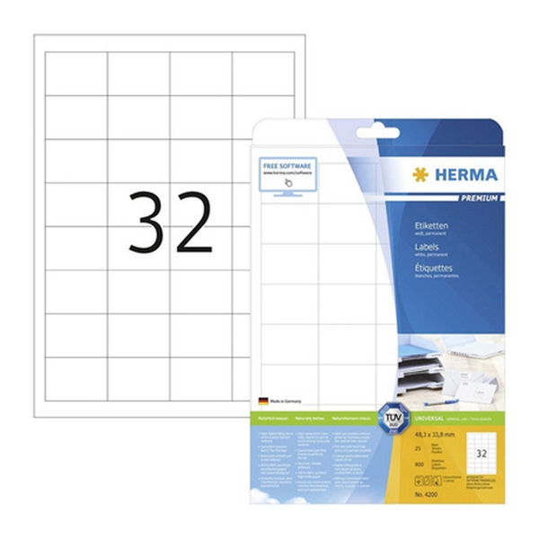 Samolepilne etikete Superprint Herma 4200, (48,3 x 33,8 mm), 25/1
