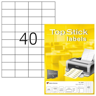 Univerzalne etikete Topstick Herma 8698, (52,5 x 29,7 mm), 100/1