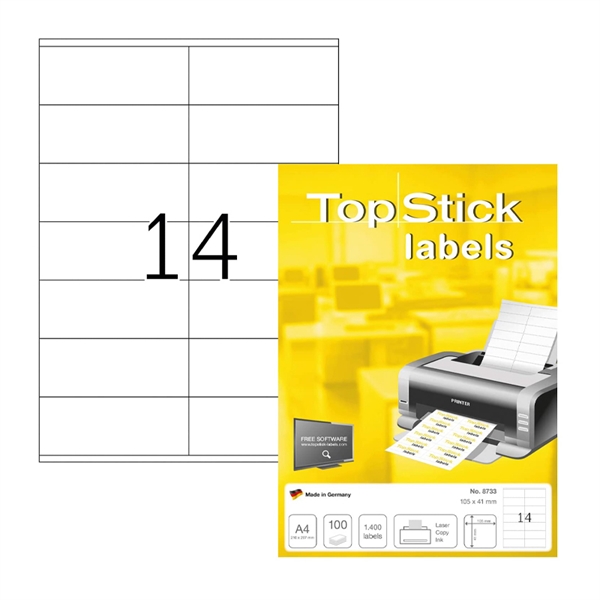 Univerzalne etikete Topstick Herma 8733, (105 x 41 mm), 100/1