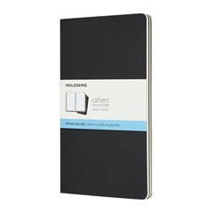 Beležnica Moleskine Cahier Journals LG trde platnice, črna - pike