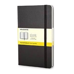 Beležnica Moleskine LG trde platnice, črna - karo