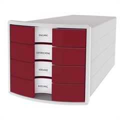 Predalnik Han Impuls, zaprt, rdeč s sivim ohišjem