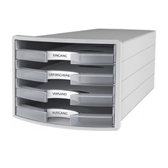 Predalnik Han Impuls, odprt, prozoren s sivim ohišjem