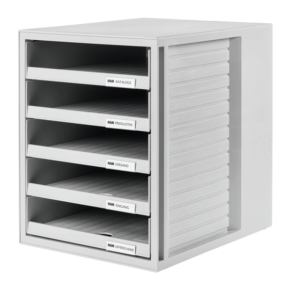Predalnik Han System Box, odprt, siv