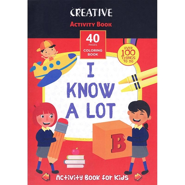 Knjiga Creative z nalogami za spodbujanje otroških spretnosti, 40 listov