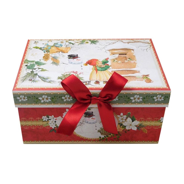 Novoletna darilna škatla, pravokotna, jumbo