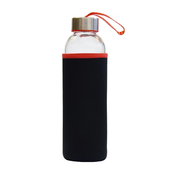 Steklenica Stream, 500 ml, črno rdeča