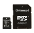 Spominska kartica Intenso microSDXC, 64 GB + SD adapter