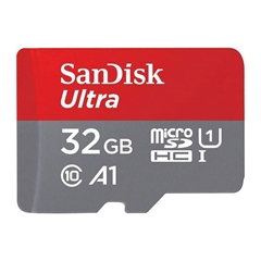 Spominska kartica SanDisk Ultra Micro SDHC UHS-I C10 U1, 120 MB/s, 32 GB + SD Adapter