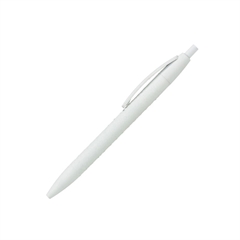 Kemični svinčnik Visby, gumiran, bel