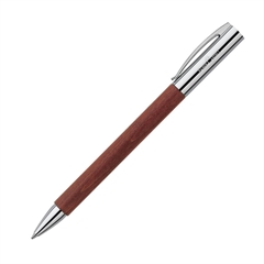 Kemični svinčnik Faber-Castell Ambition Pearwood M, rdeč