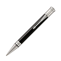 Kemični svinčnik Parker Duofold Classic, črno srebrn