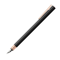 Nalivno pero Faber-Castell Neo Slim F, črno / zlato roza