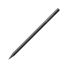 Grafitni svinčnik Faber-Castell, oblikovani oprijem, črn