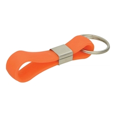 Silikonski obesek za ključe Zanka, oranžen