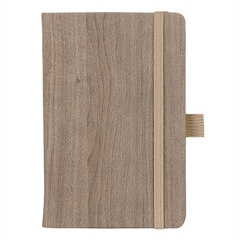 Beležnica Woody mini, A6, rjava, 96 listov