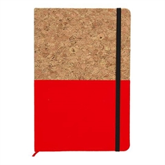 Beležnica Cork, A5, 96 listov, rdeča