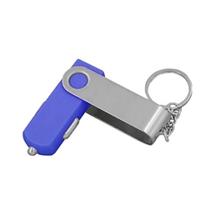 Polnilec za avto USB Twister, 12 V, moder