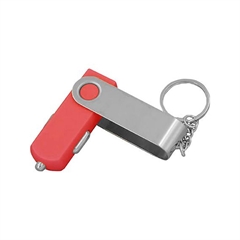 Polnilec za avto USB Twister, 12 V, rdeč