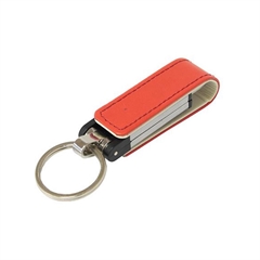 USB ključ z obeskom, 8 GB, rdeč