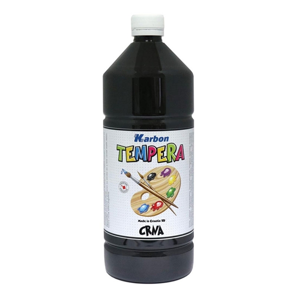 Tempera barva Karbon, črna, 1 L