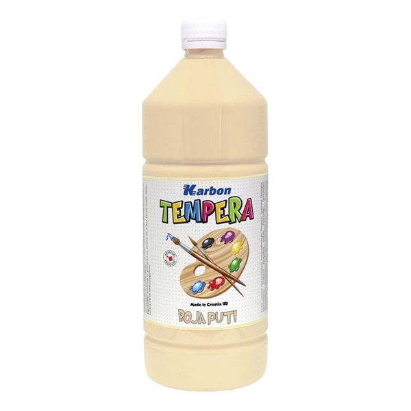 Tempera barva Karbon, kožna, 1 L