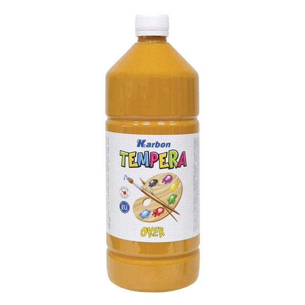 Tempera barva Karbon, oker, 1 L