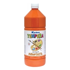 Tempera barva Karbon, oranžna, 1 L