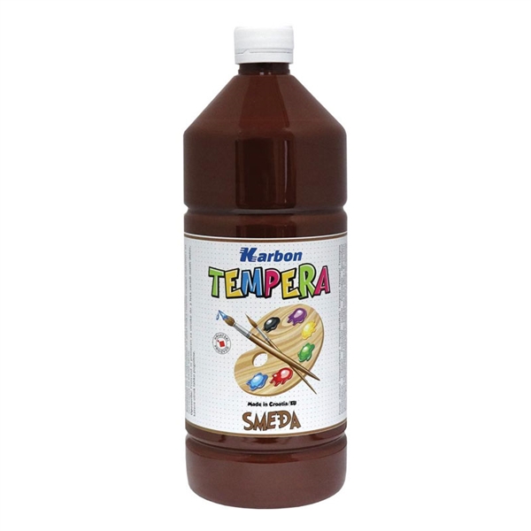 Tempera barva Karbon, rjava, 1 L