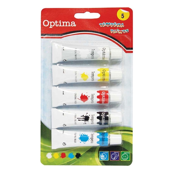 Tempera barve Optima, barvne, 12 ml