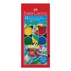 Vodene barvice Faber-Castell, 12 kosov