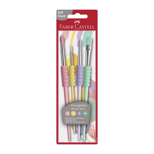 Set čopičev Faber-Castell Pastel, 4 kosi