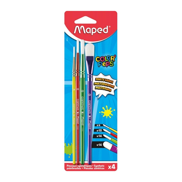 Set čopičev Maped Color'Peps, 4 kosi