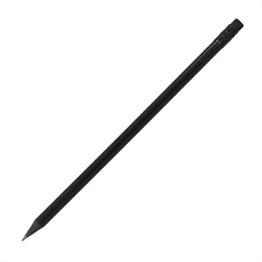 Grafitni svinčnik z radirko, HB, črn