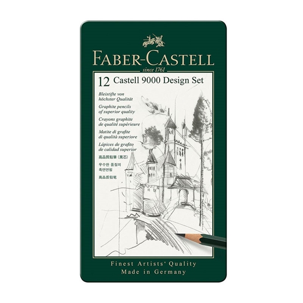 Grafitni svinčnik Faber-Castell 9000, 12 kosov