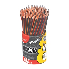 Grafitni svinčnik Maped Black'peps z radirko, HB, 72 kosov (57889)