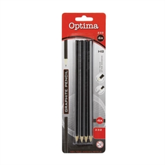 Grafitni svinčnik Optima, HB, 4 kosi