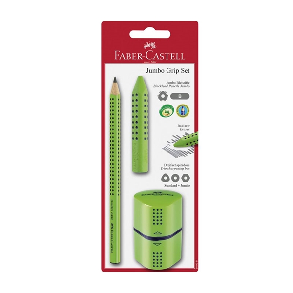 Set Faber-Castell Grip Jumbo, zelen