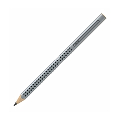 Grafitni svinčnik Faber-Castell Grip Jumbo, B, siv