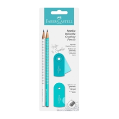 Set Faber-Castell Sparkle, bel / turkizen