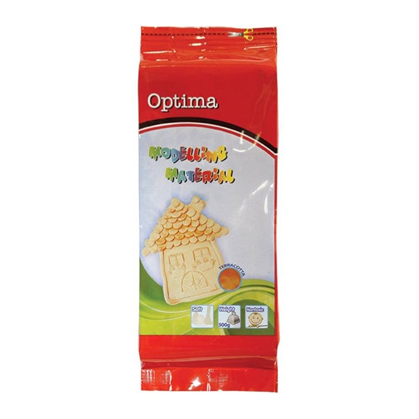 Modelirna masa Optima, 500 g, rjava