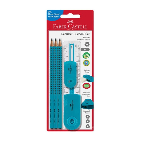 Set Faber-Castell Grip B, turkizen