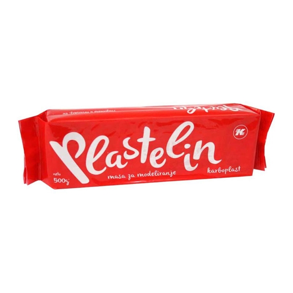 Plastelin Karbon, rdeč, 500 g