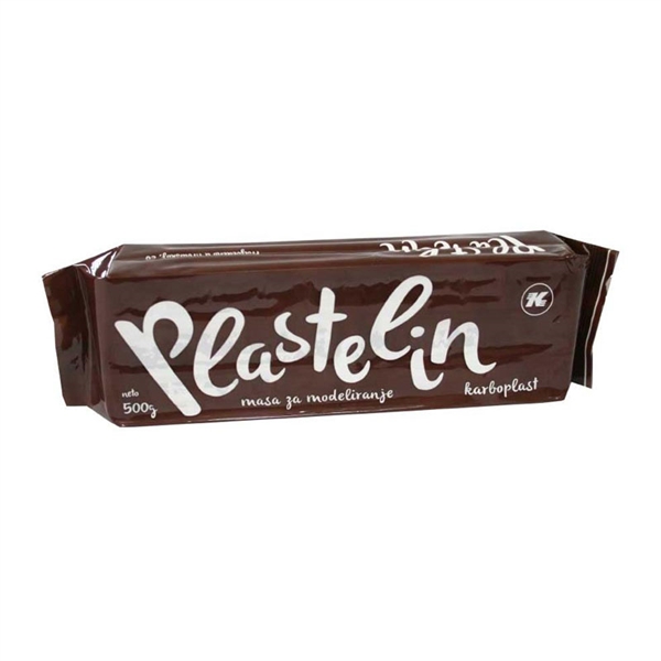 Plastelin Karbon, rjav, 500 g