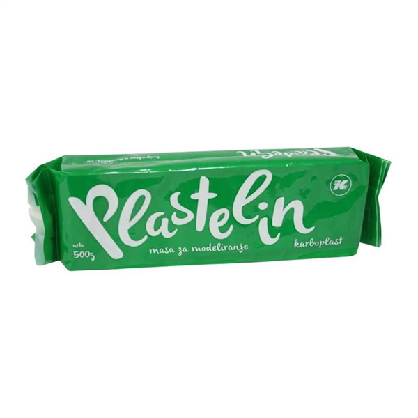 Plastelin Karbon, zelen, 500 g