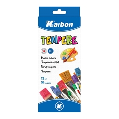 Tempera barve Karbon, 10 kosov, 12 ml