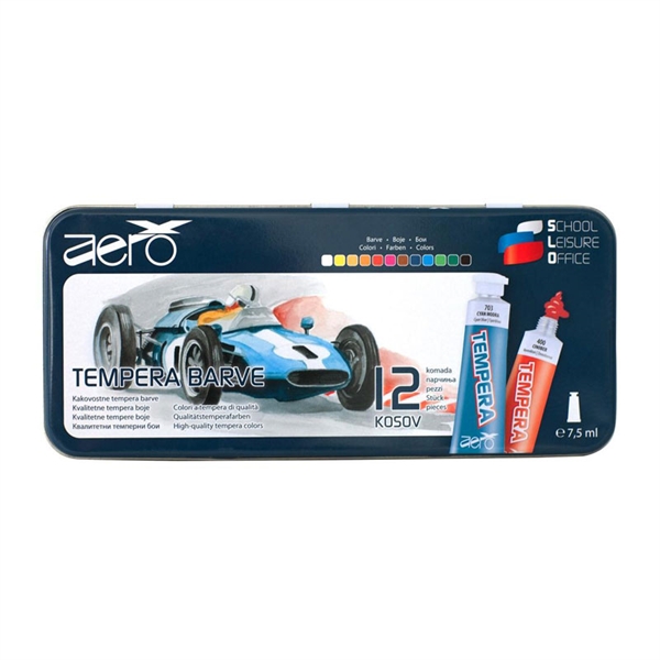 Tempera barve Aero Dirkalni avto, 7,5 ml