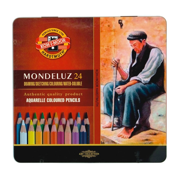 Akvarelne barvice Koh-I-Noor Mondeluz, 24 kosov