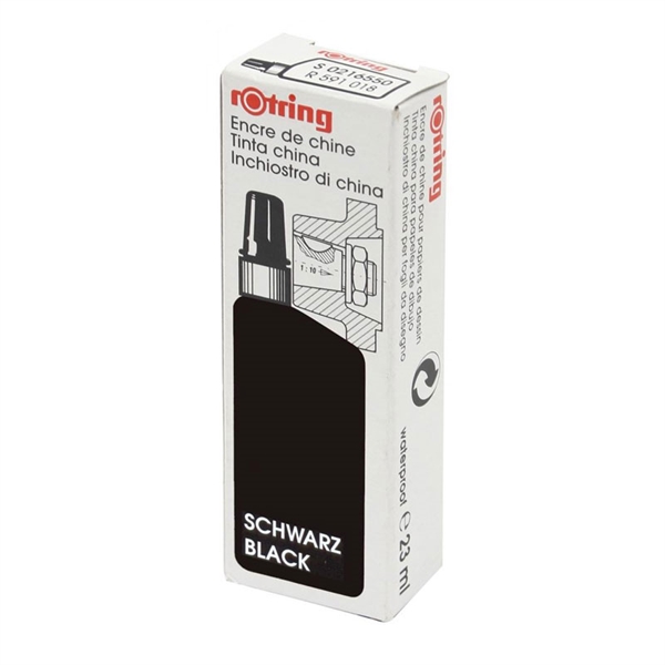 Tuš za Rotring Isograph, črn, 23ml